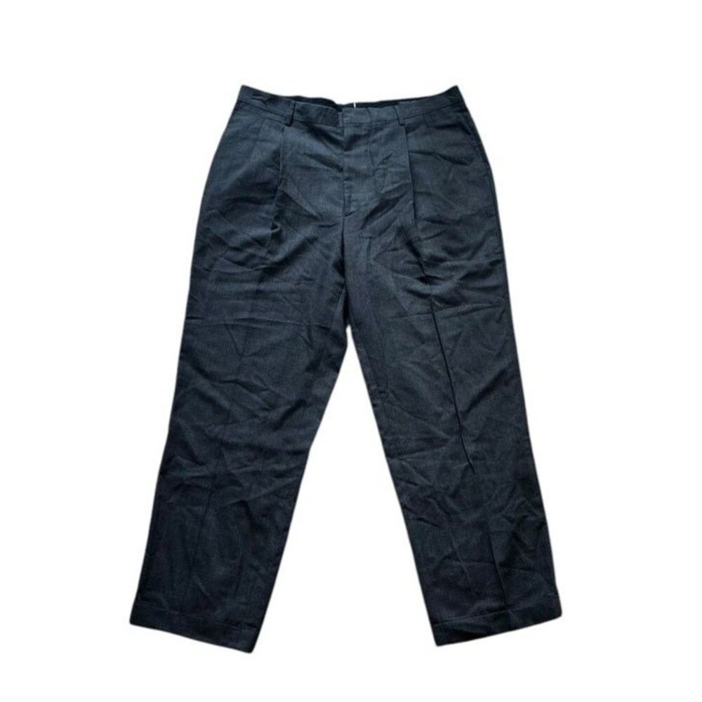 Vintage Banana Republic Pants Mens SZ 36 Smithfield Wool Pleated Cuffed Trousers